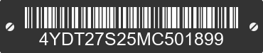 2021 KEYSTONE Keystone 4YDT27S25MC501899 VIN decoded
