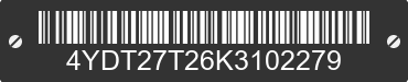 2019 KEYSTONE Keystone 4YDT27T26K3102279 VIN decoded