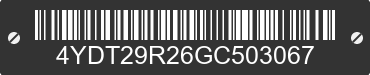 2016 KEYSTONE Keystone 4YDT29R26GC503067 VIN decoded