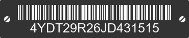 2018 KEYSTONE Keystone 4YDT29R26JD431515 VIN decoded