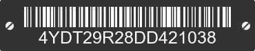 2013 KEYSTONE Keystone 4YDT29R28DD421038 VIN decoded