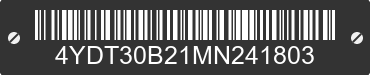 2021 KEYSTONE Keystone 4YDT30B21MN241803 VIN decoded