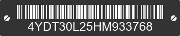 2017 KEYSTONE Keystone 4YDT30L25HM933768 VIN decoded