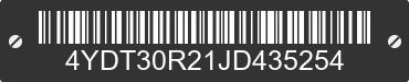 2018 KEYSTONE Keystone 4YDT30R21JD435254 VIN decoded