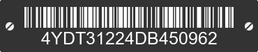 2013 KEYSTONE Keystone 4YDT31224DB450962 VIN decoded