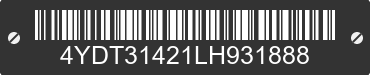 2020 KEYSTONE Keystone 4YDT31421LH931888 VIN decoded