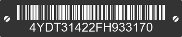 2015 KEYSTONE Keystone 4YDT31422FH933170 VIN decoded