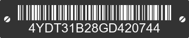 2016 KEYSTONE Keystone 4YDT31B28GD420744 VIN decoded