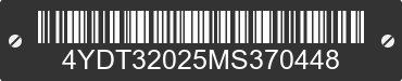 2021 KEYSTONE Keystone 4YDT32025MS370448 VIN decoded