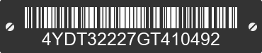 2016 KEYSTONE Keystone 4YDT32227GT410492 VIN decoded