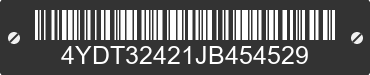 2018 KEYSTONE Keystone 4YDT32421JB454529 VIN decoded