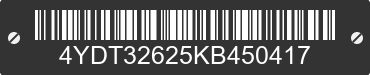 2019 KEYSTONE Keystone 4YDT32625KB450417 VIN decoded