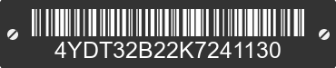 2019 KEYSTONE Keystone 4YDT32B22K7241130 VIN decoded