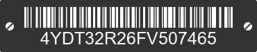 2015 KEYSTONE Keystone 4YDT32R26FV507465 VIN decoded