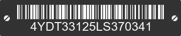 2020 KEYSTONE Keystone 4YDT33125LS370341 VIN decoded