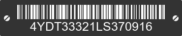 2020 KEYSTONE Keystone 4YDT33321LS370916 VIN decoded