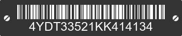 2019 KEYSTONE Keystone 4YDT33521KK414134 VIN decoded