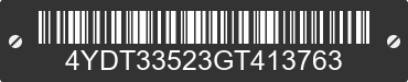 2016 KEYSTONE Keystone 4YDT33523GT413763 VIN decoded