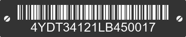 2020 KEYSTONE Keystone 4YDT34121LB450017 VIN decoded