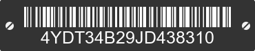 2018 KEYSTONE Keystone 4YDT34B29JD438310 VIN decoded