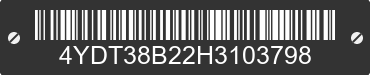 2017 KEYSTONE Keystone 4YDT38B22H3103798 VIN decoded
