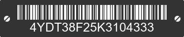 2019 KEYSTONE Keystone 4YDT38F25K3104333 VIN decoded