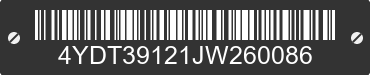 2018 KEYSTONE Keystone 4YDT39121JW260086 VIN decoded