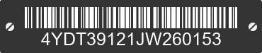 2018 KEYSTONE Keystone 4YDT39121JW260153 VIN decoded