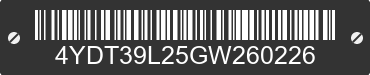 2016 KEYSTONE Keystone 4YDT39L25GW260226 VIN decoded