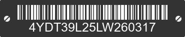 2020 KEYSTONE Keystone 4YDT39L25LW260317 VIN decoded