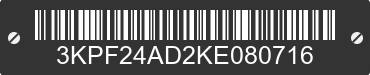 2019 KIA Forte 3KPF24AD2KE080716 VIN decoded
