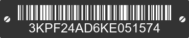2019 KIA Forte 3KPF24AD6KE051574 VIN decoded
