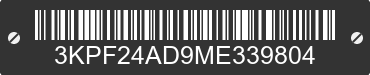 2021 KIA Forte 3KPF24AD9ME339804 VIN decoded