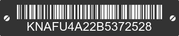 2011 KIA Forte KNAFU4A22B5372528 VIN decoded
