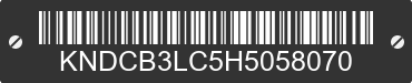 2017 KIA Niro KNDCB3LC5H5058070 VIN decoded