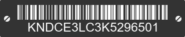 2019 KIA Niro KNDCE3LC3K5296501 VIN decoded