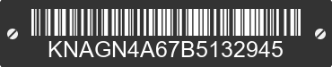 2011 KIA Optima KNAGN4A67B5132945 VIN decoded