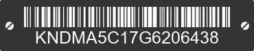 2016 KIA Sedona KNDMA5C17G6206438 VIN decoded