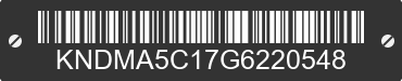 2016 KIA Sedona KNDMA5C17G6220548 VIN decoded