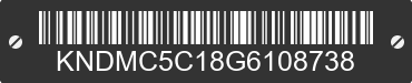 2016 KIA Sedona KNDMC5C18G6108738 VIN decoded