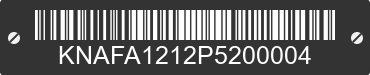1993 KIA Sephia KNAFA1212P5200004 VIN decoded