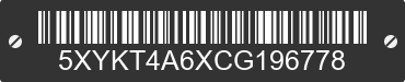 2012 KIA Sorento 5XYKT4A6XCG196778 VIN decoded