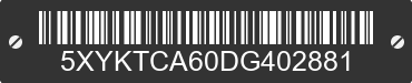 2013 KIA Sorento 5XYKTCA60DG402881 VIN decoded