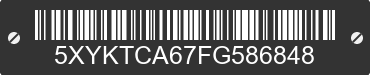 2015 KIA Sorento 5XYKTCA67FG586848 VIN decoded