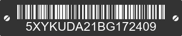 2011 KIA Sorento 5XYKUDA21BG172409 VIN decoded