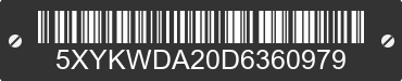 2013 KIA Sorento 5XYKWDA20D6360979 VIN decoded