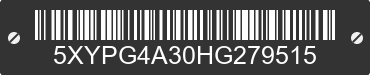 2017 KIA Sorento 5XYPG4A30HG279515 VIN decoded