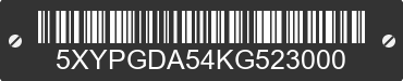 2019 KIA Sorento 5XYPGDA54KG523000 VIN decoded