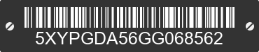 2016 KIA Sorento 5XYPGDA56GG068562 VIN decoded