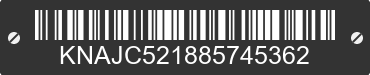 2008 KIA Sorento KNAJC521885745362 VIN decoded